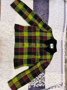 Checkered Cropped coat