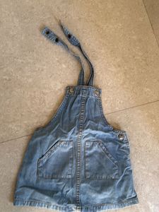 Cute Denim Pinafore Dress