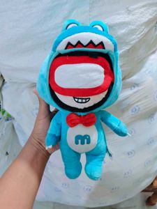 Cute Blue Mascot Plush Toy