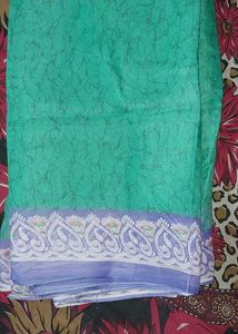 Boho Geometric Print Saree