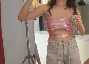 Sparkling Sequin Tube Top