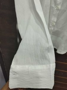 Textured White Shirt