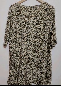 Brown Multi Printed Top For 46 Bust