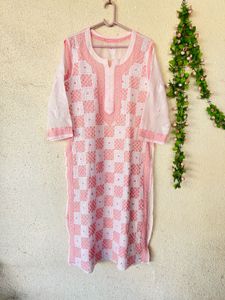 Chikankari Embroidered Cotton Kurta