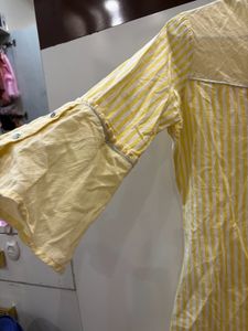 Yellow White Striped Tunic