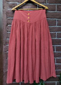 Boho Pleated Maxi Skirt