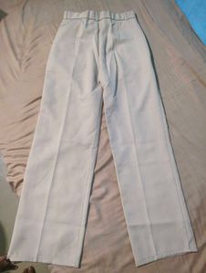 Beige Wide-Leg Trousers
