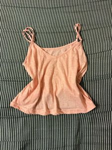Peach Spaghetti Strap Tank Top