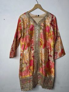Floral Embroidered 3-Piece Suit Set with Dupatta