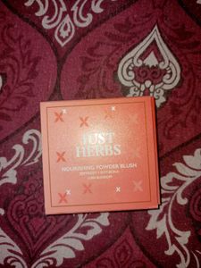 just herbs peach powder blush