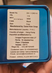 Daniel Klien men watch (New)