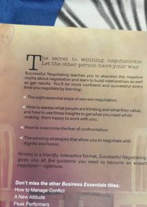 Successful Negotiating Book