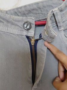 Light Gray Denim Jeans Mom fit
