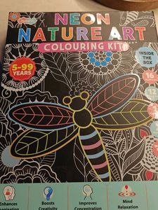 Neon Nature Art Colouring Kit
