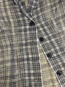 Sheer Plaid Blazer