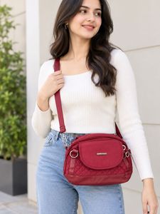 Stylish Maroon Crossbody Bag