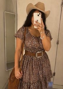 Leopard Print Mini Dress