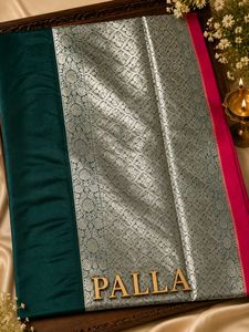 Vibrant Red &amp; Green Mashru Banarasi Silk Saree