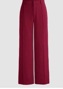 Maroon Wide Leg Trousers