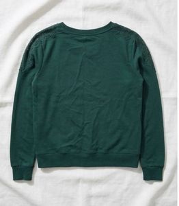 Green Crewneck "Smile More" Sweatshirt