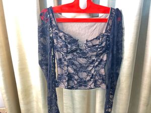 Elegant Lace Long Sleeve Top