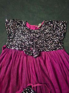 Girls Sequin Party Dress with Bag