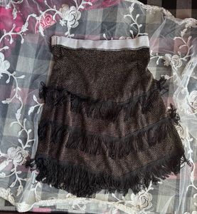 Sparkly Fringe Mini Skirt ibiza vibeee