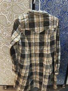 Classic Plaid Button-Up Tunic