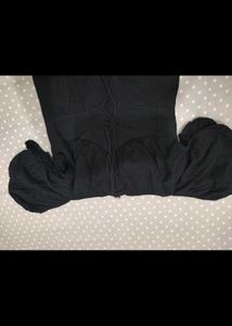 Chic Black Ruched Mini Dress