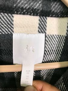 H&amp;M Plaid Shacket warm