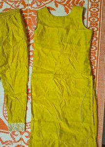 Yellow Kurta Set with Pants