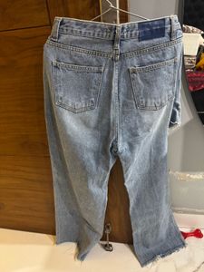 Trendy Ripped Light Wash Jeans