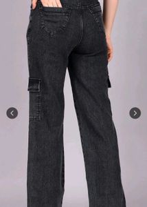 Acid Wash Cargo Jeans