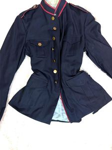 Vintage Style Navy Military Jacket