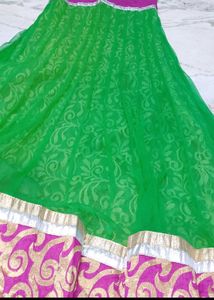Embroidered Green gown