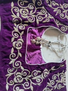 Purple Embellished Blouse