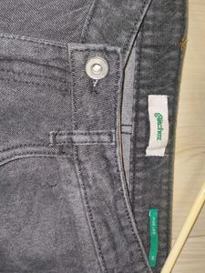 Dark Grey Wide leg Baggy Jeans