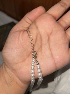 H&amp;M Pearl Necklace with Heart Charm