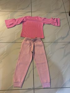 Pink "Angeles" Sweatshirt &amp; Joggers Set
