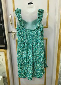 Charming Floral Print Mini Dress
