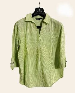 Medium Vero Moda Green V-Neck Top