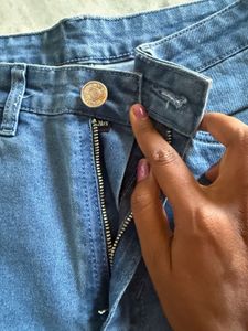 Light Wash Flared Denim Jeans