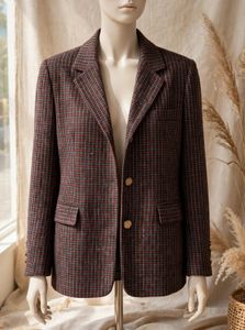 Classic Plaid Oversized Blazer