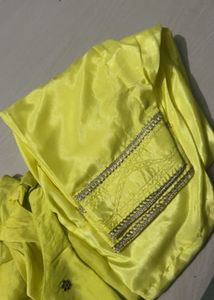 Embellished Lime Green Kurta Salwar