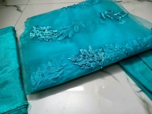 Firozi Very Beautiful Dress Material(Suit)..