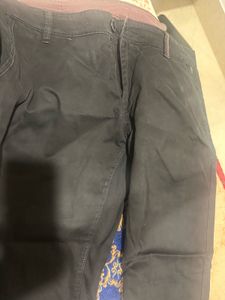 Jack and Jones Black Slim Fit Casual Trousers