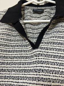 Classic Black and White Striped Top