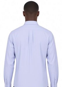 SAINT LAURENT YSL Classic Blue Button-Down Shirt
