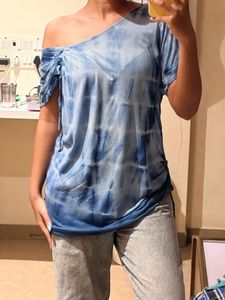 Tie-Dye Asymmetrical Tunic Top/dress