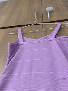 branded Strappy Lavender Bodycon Dress